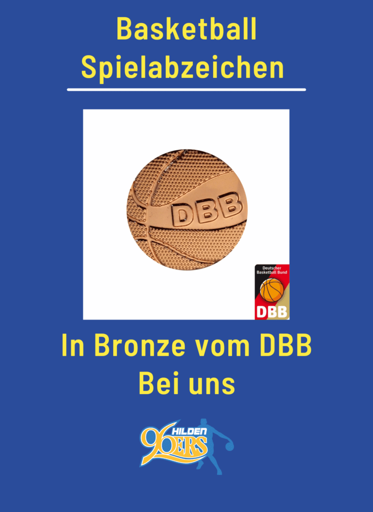 Basketball-Spielabzeichen in Bronze vom DBB