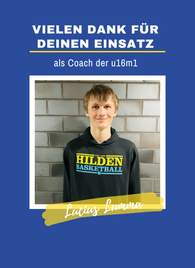 Lucius Lumma danke für Deinen Einsatz