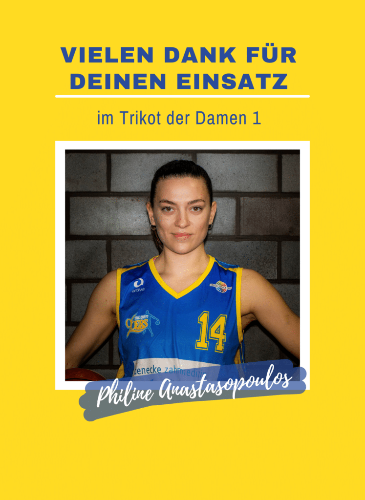 Philine Anastasopoulos verlässt die 1. Damen