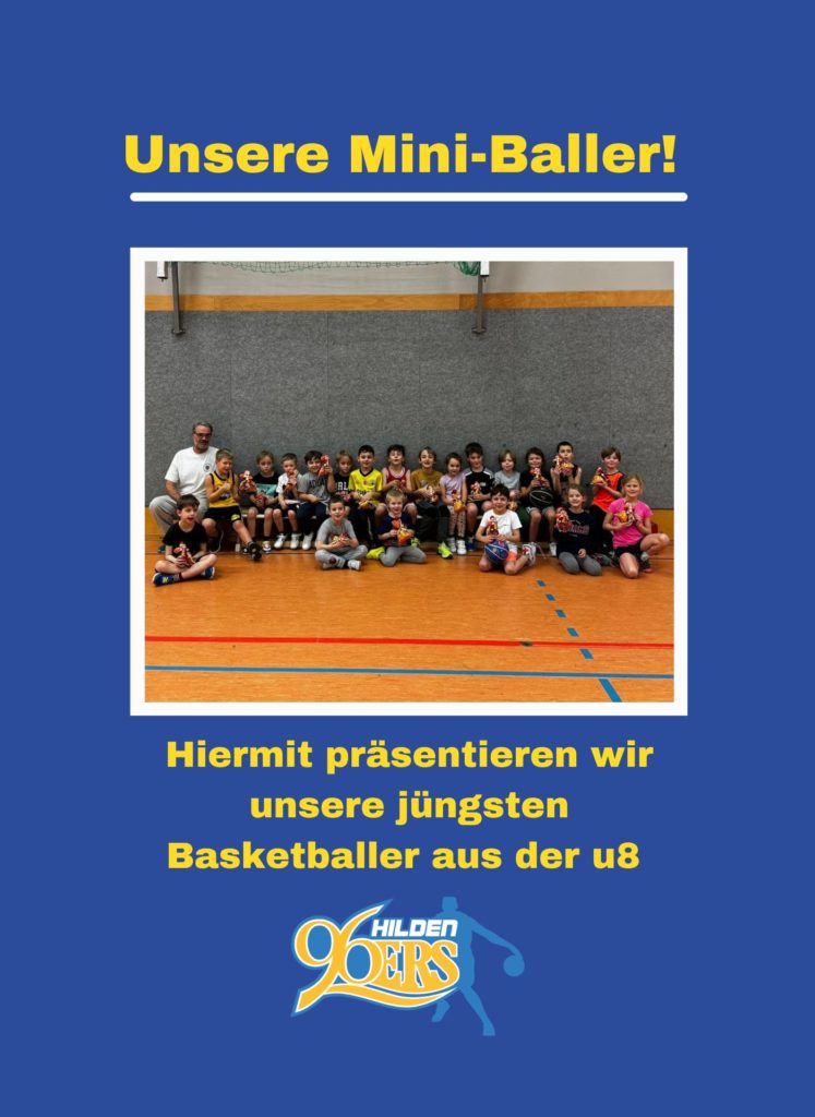 Hier sind unsere Mini-Basketballer!