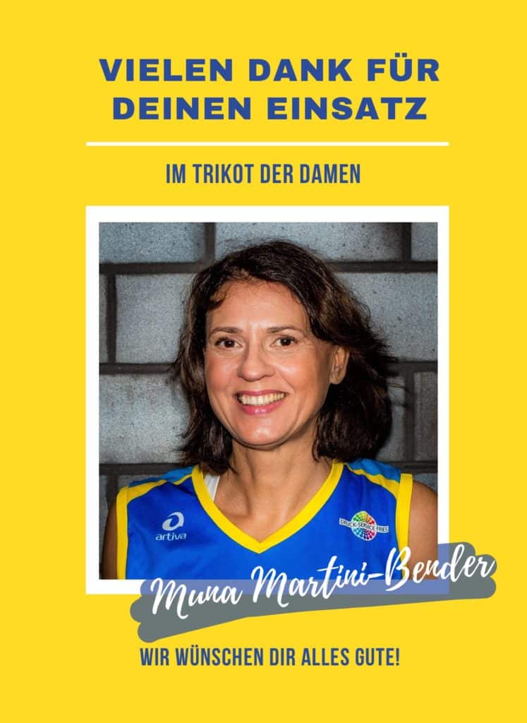 Vielen Dank für deine Einsatz im Trikot der Damen!