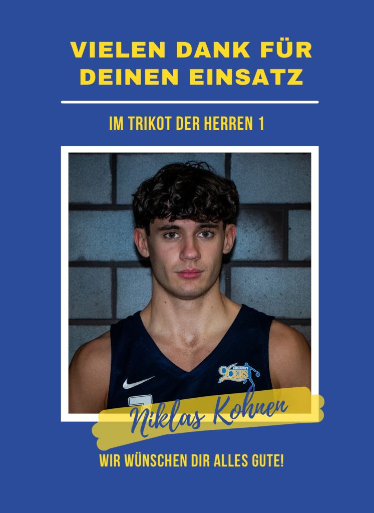 Vielen Dank für deinen Einsatz im Trikot der Herren 1!